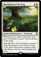 MTG Hoofprints of the Stag  - Bloomburrow Commander #140