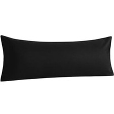 Body Cotton Pillowcase - Envelope Closure 20x54 Body 20" x 54" Black