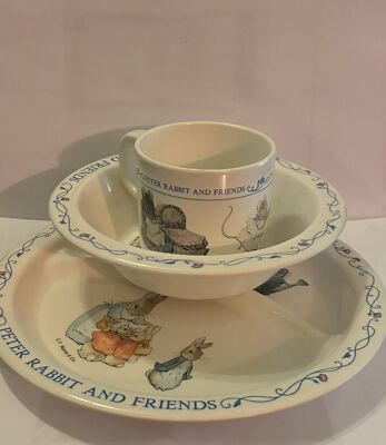 Peter Rabbit and Friends Children's Dinnerware 3 Pc Set