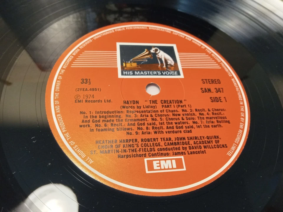 HAYDN The Creation KING'S COLLEGE CHOIR 2 LPs Near Mnt Record Box Set W/ Booklet - Image 4 of 4