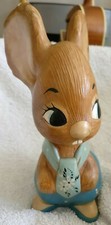 RARE 20 CM 1960'S VINTAGE PENDELFIN FATHER RABBIT KIPPER TIE HAND PAINTED FIGURE