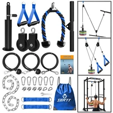 SERTT Weight Cable Pulley System Gym, Upgraded Cable Pulley Attachments for G...