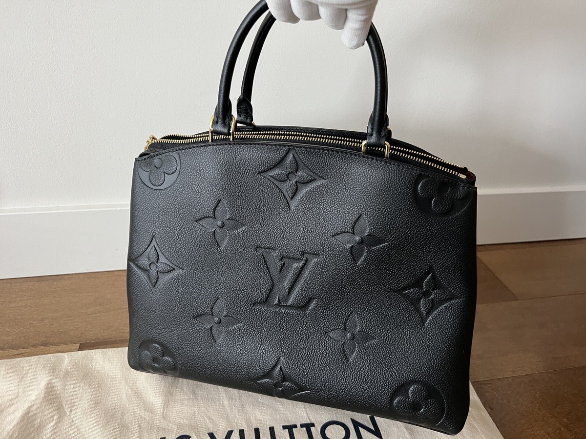 Louis Vuitton Grand Palais Bicolore Black Beige Monogram Empreinte