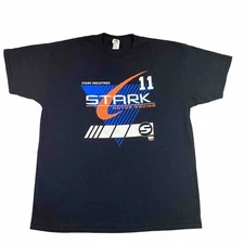 Marvel Stark Industries Motor Racing black T-Shirt Size 2XL Iron Man Tony Stark