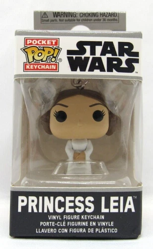 Funko Pocket Pop! Keychain Star Wars Princess Leia Vinyl Figure Keychain New