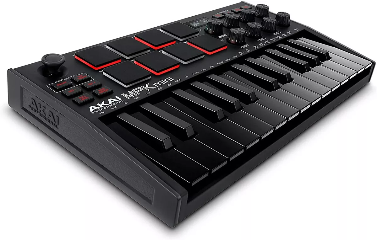 AKAI MPK mini MK3 Professional MIDI Keyboard Controller Black New in Box  JAPAN 694318024874