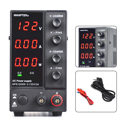 360 W Labornetzger t Regelbare Digital DC-Netzteil 0-120V 0-3A Power Supply DHL