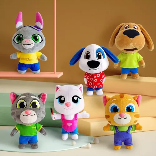 Talking Tom Figure Plush Doll Cartoon Ben Hank Dog and Friends Plush Doll Gifts - Picture 2 of 22