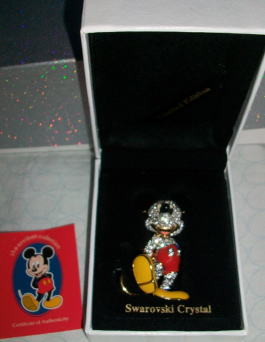Mickey Mouse Arribas Swarovski Figurine 1997 Limited Edition - Picture 1 of 2