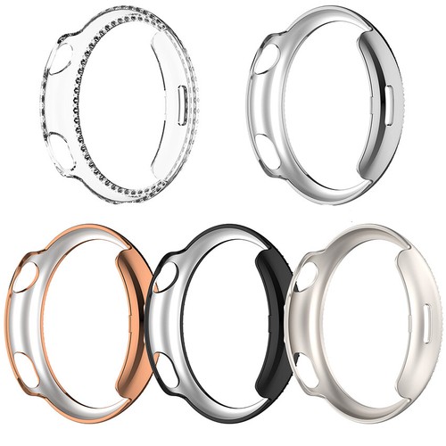 Ligne unique diamant squelette étui cadre housse de protection pour Vivo Watch5 - Photo 3/29