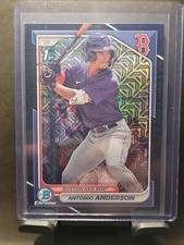 2024 Bowman Chrome Antonio Anderson Black Mega Box Mojo Refractor /175 Red Sox