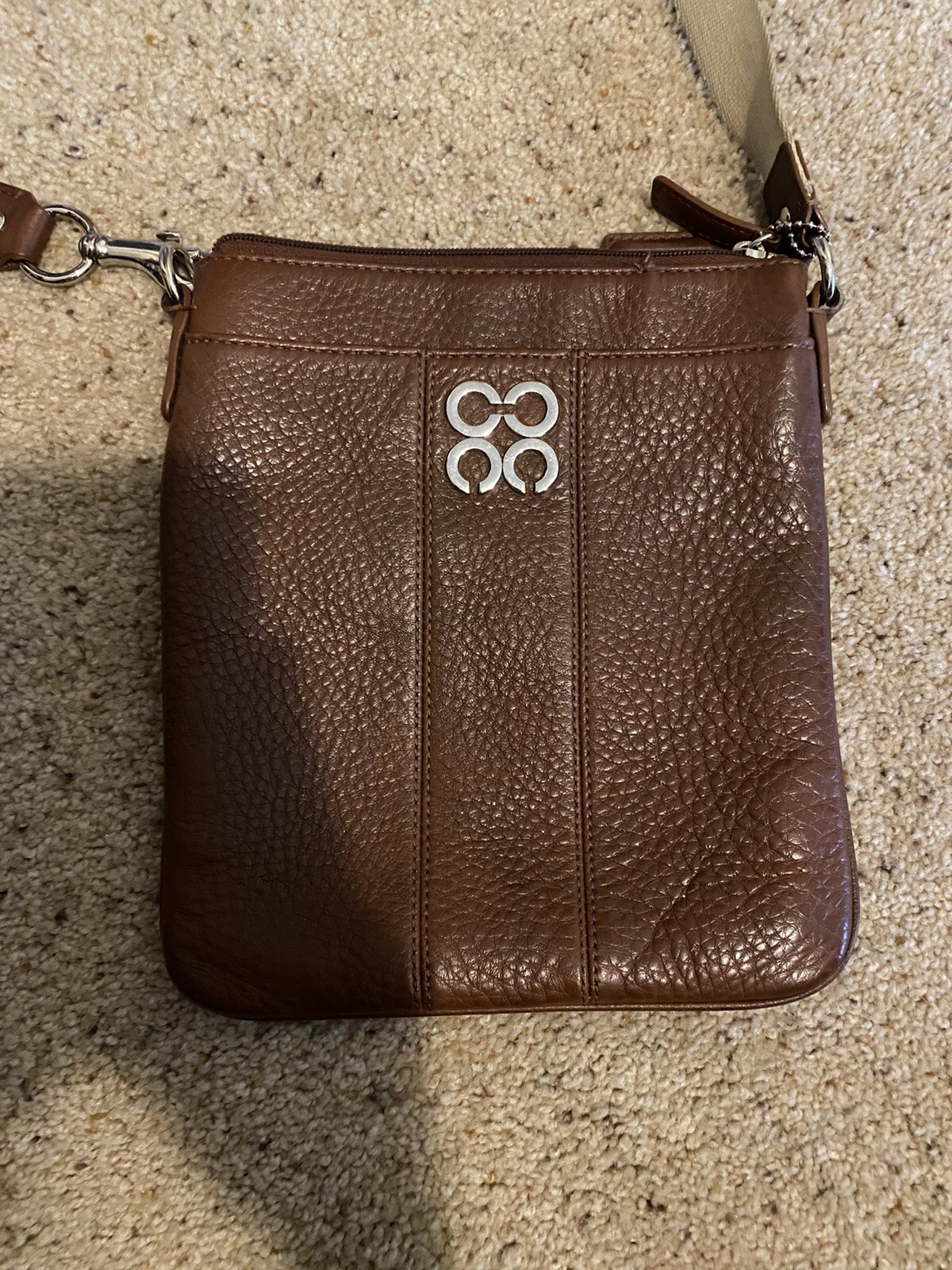 Coach Leather Crossbody Brown Gem