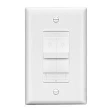 Combination Dual Dimmer Light Switch Control 2 Sliding Light Controls Single P