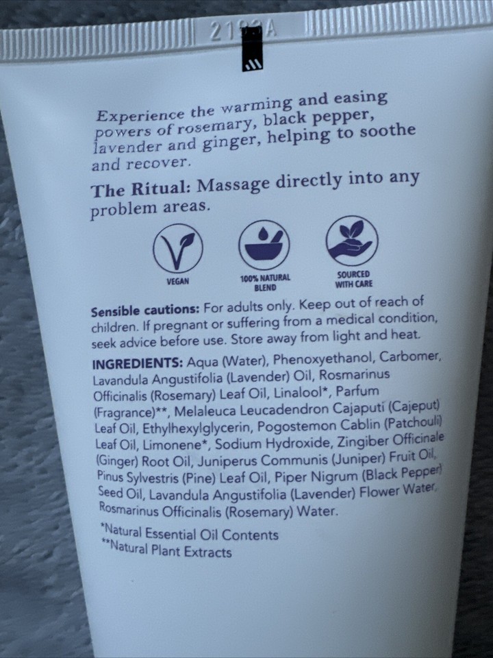 NEW Sealed Aromatherapy Associates DeStress Muscle Gel Rosemary