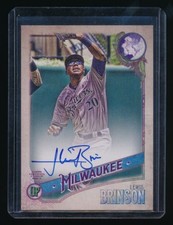 LEWIS BRINSON 2018 TOPPS GYPSY QUEEN AUTOGRAPH GQ LOGO SWAP AUTO 68/99 *BREWERS*