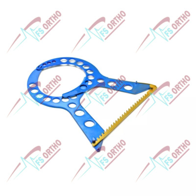 Breast Elevator for Mammaplasty Instruments Prosthetic  Blue and Gold Coating