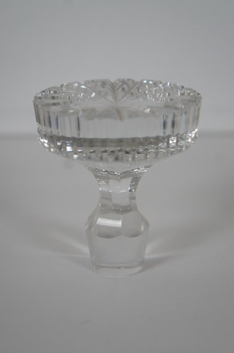 Vintage geschliffen Kristall Quadratisch Whisky Karaffe Glaskaraffe 10" - Bild 7 von 12