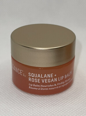 Biossance Set of 3: Squalene VitC Rose Oil Vegan Lip Balm Marine Algae Eye  Cream