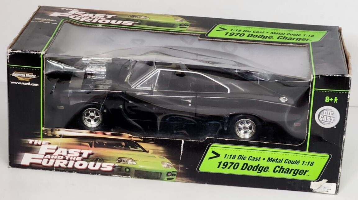 American Muscle Fast and the Furious Dom's 1970 Dodge Charger 1/18
