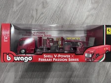 SHELL V-POWER RACING NITRO+ BURAGO HAULER TRUCK FERRARI PASSION SERIES 1/43