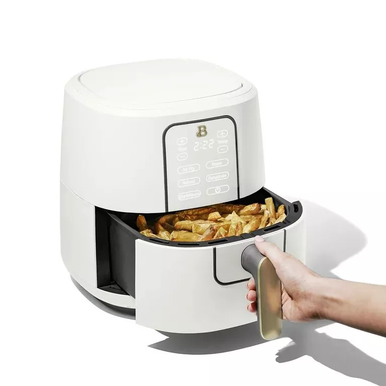 Beautiful 6 Quart Touchscreen Air Fryer, White Icing by Drew Barrymore