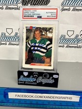 DEREK LOWE SIGNED AUTOGRAPHED 1992 BOWMAN RC BASEBALL ON CARD PSA DNA SLABBED