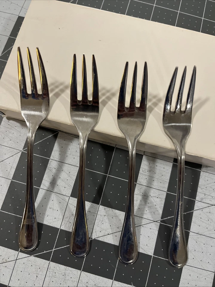 BSF Tivoli Edelstahl (4) Salad Forks Stainless Flatware 18/8 Replacement - Image 4 of 4
