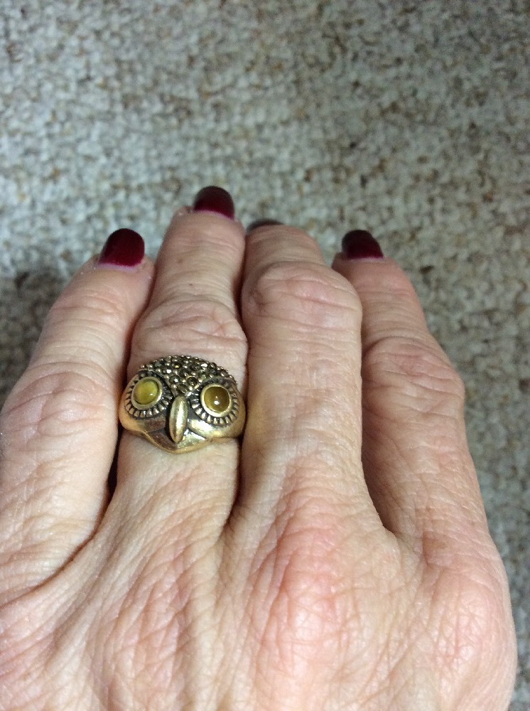 $35 Lucky Brand Gold Tone Owl Ring. Size 7 #135 | eBay