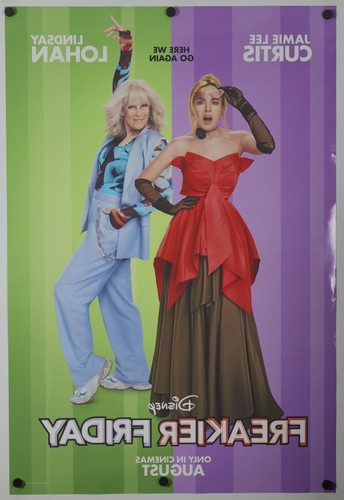 Póster original de la película Freakier Friday DS 27x40 INTL Adv Lindsay Lohan - 2025 - Imagen 2 de 2