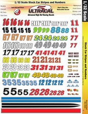 MG 3340 - 1/32 UltraCal High Def Decals Stock Car Racing Numbers