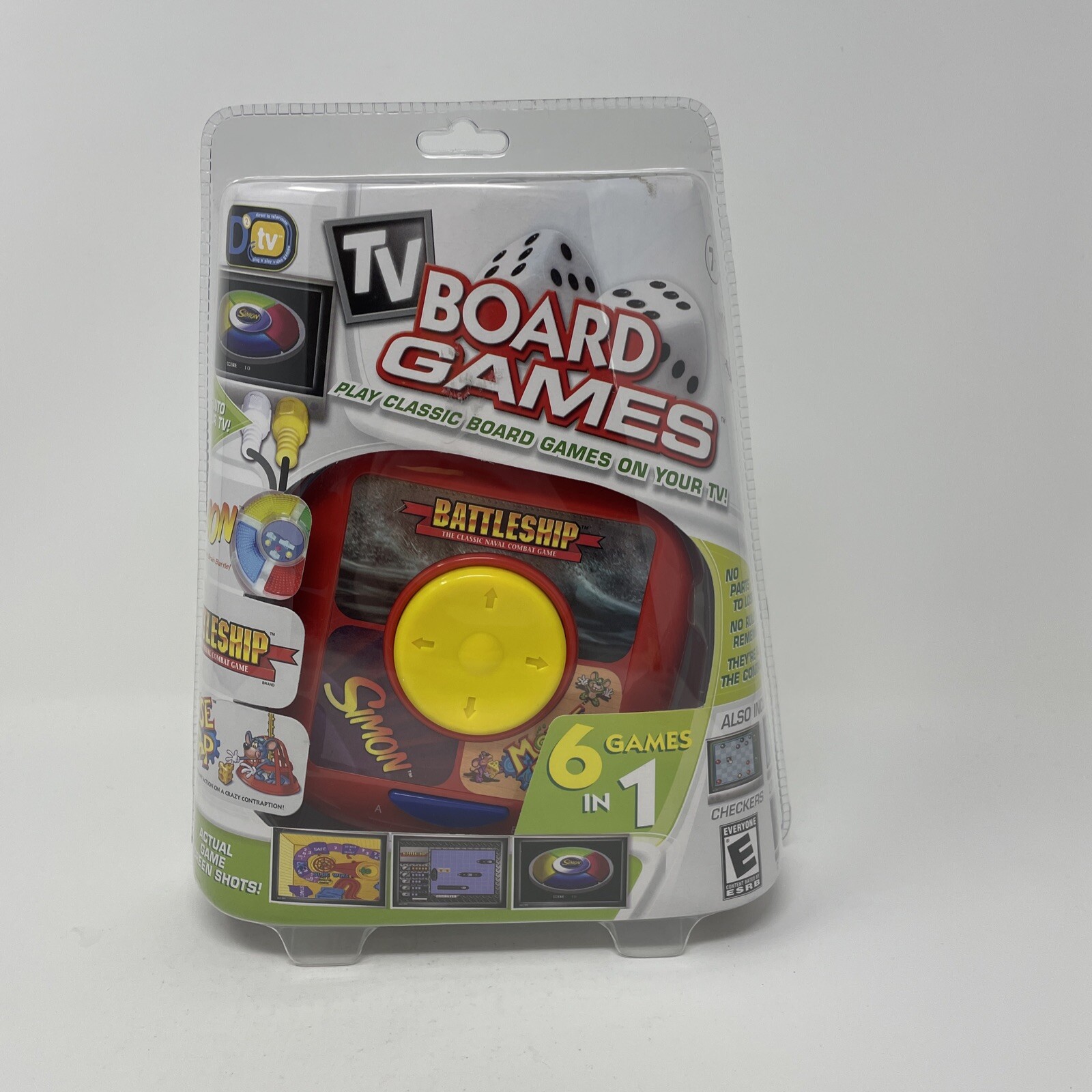 Hasbro Mammoth TV Board Games Plug In Battleship Simon Mouse Trap New In Package