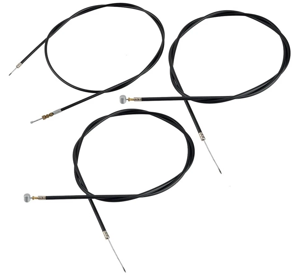 3Pcs/Set Motorcycle Clutch/Brake/Throttle Cable Kit Durable Steel Wire Universal - Image 2 of 4