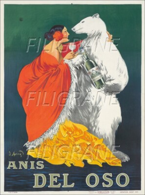 ANIS DEL OSO Raez - POSTER HQ 50x70cm eines VINTAGE POSTERS
