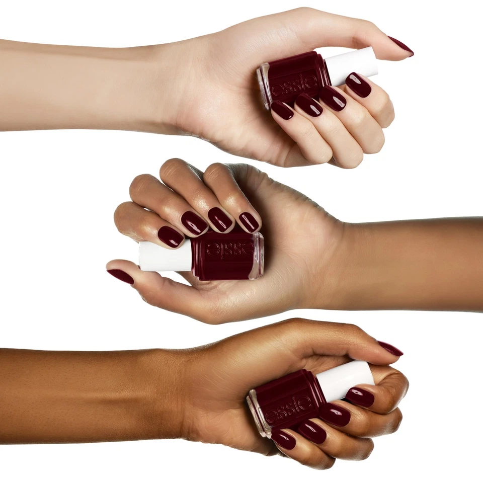 Esmalte de uñas calidad salón 8 gratis vegano vino tinto profundo Burdeos 0,46 fl oz Foto 3 de 4