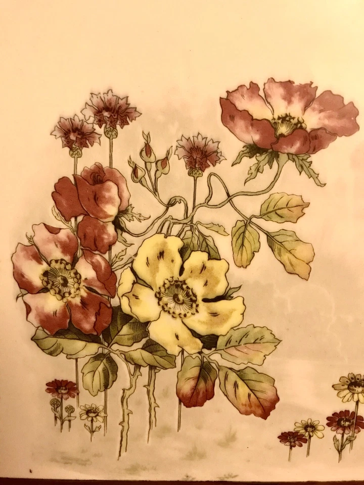 Редкий модерн Max Dannhorn фарфора цветочный поднос блюдо 19 «x 10» C-1900 - Изображение 4 из 4