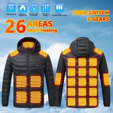 Heated Jacket Coat USB Electric Jacket Cotton Coat Heater Thermal Clothing