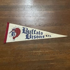Vintage 1970s Buffalo Bisons Professional Women’s Softball Pennant Rare History 