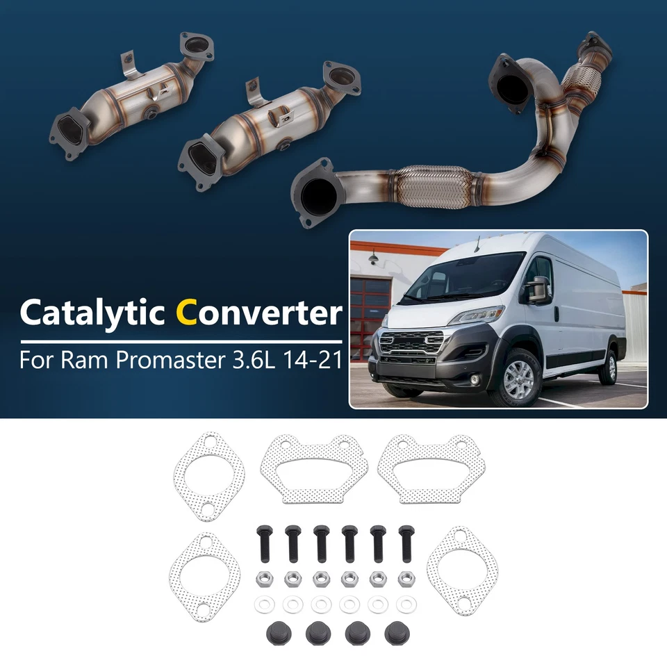 Catalytic Converter / Flex Pipe Ram Promaster 1500 / 2500 / 3500 3.6L 2014-2021 Foto 2 de 4