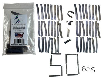 Plant Weights/Anchors 50 Pack Strips Lead Ribbon Live Plants Awesome Aquatic Wei