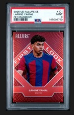 2025 Upper Deck Allure SE #101 Lamine Yamal Red Rainbow PSA 9 MINT Soccer