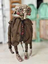 OOAK Handmade Clay Art Doll – Posable Fantasy Creature Figurine alien doll