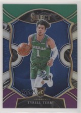 2020-21 Panini Select Concourse Green White Purple Prizm Tyrell Terry #91 5a4