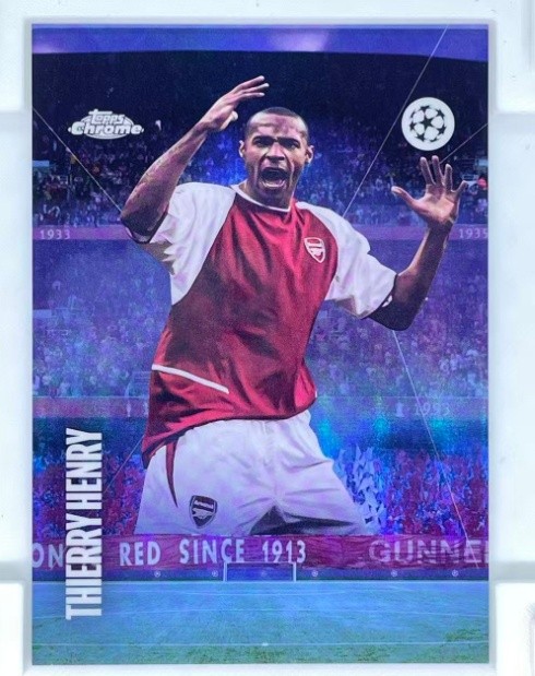 Thierry Henry 2024-25 Topps Chrome UEFA Club Competitions Tifo Case Hit SSP