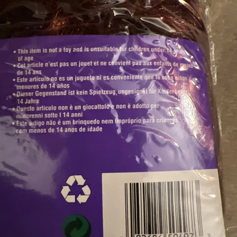 Гламурный парик красный основные моменты челки костюм рубины 50497 новый открытый упаковка - Изображение 3 из 4