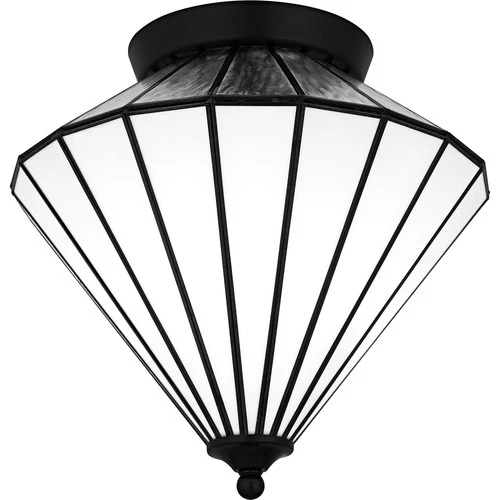 Quoizel TF6812 Liam 3 Light 15"W Flush Mount Ceiling Fixture - Black - Picture 3 of 5