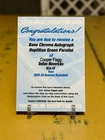 2025-26 Bowman Cooper Flagg Chrome Reptilian Green Auto /99 Redemption ROY!
