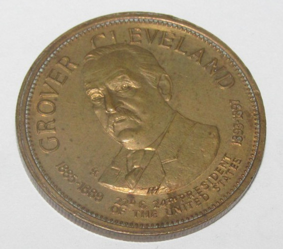 Grover Cleveland President USA Souvenir Token Medal Collector's Coin