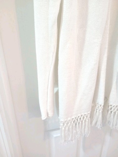 Lilly Pulitzer White Fringed Cardigan From 2023, Lovely Condition Size M - Picture 8 of 12