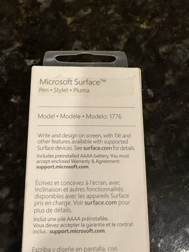 Microsoft Surface Pen Stylus 1776 Platinum EYV-00009 - Picture 4 of 5