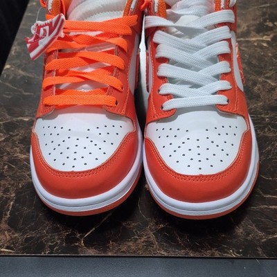 Nike Orange White Paisley Low Top Athletic Sneakers Shoes